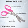 A2Z Scilab Trauma Shears 12/Pack Non-Stick 7.25 First Aid EMT Stainless Steel Utility Scissors Pink Handle A2Z-ZR878